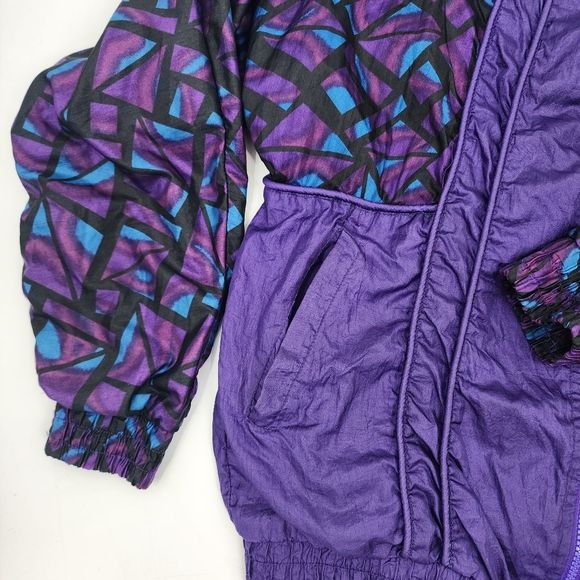 Vintage On Your‎ Mark Women's windbreaker Jacket Size small - Picture 3 of 7